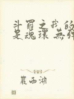 斗罗之我的武魂是魂环 无弹窗