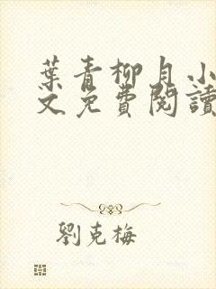 叶青柳月小说全文免费阅读无弹窗