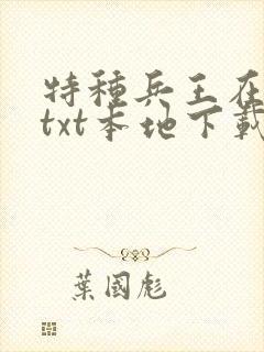 特种兵王在山村txt本地下载