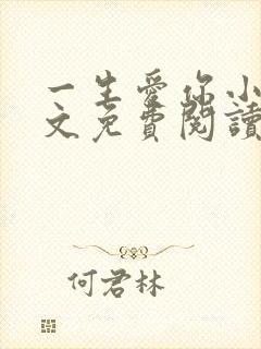 一生爱你小说全文免费阅读无弹窗封面