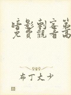 暗影刺客第三季免费观看高清