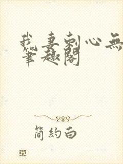 我妻刺心无弹窗笔趣阁