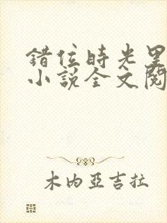 错位时光里的你小说全文阅读