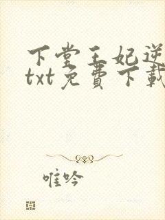 下堂王妃逆袭记txt免费下载