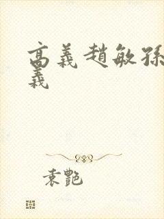 高义赵敏孙倩高义