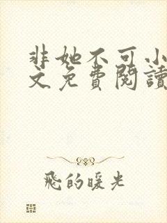 非她不可小说全文免费阅读无弹窗