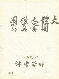 国模人体大尺度写真套图