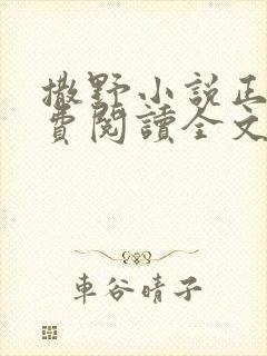 撒野小说正版免费阅读全文无弹窗