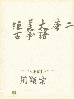 绝美大唐二重奏古筝谱