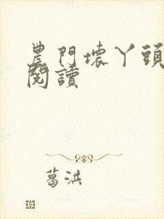 农门坏丫头免费阅读