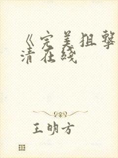 《完美狙击》高清在线封面