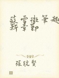 苏雪微笔趣阁最新章节