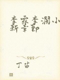 李霖李澜小说最新章节