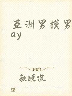 亚洲男模男色gay