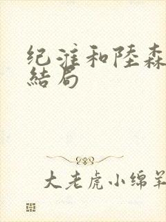 纪淮和陆森番外结局封面