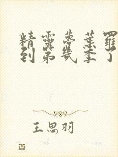 精灵梦叶罗丽出到第几季了封面