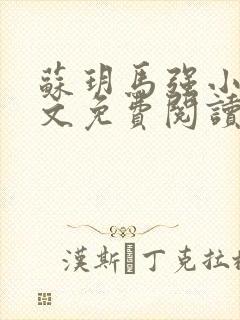 苏玥马强小说全文免费阅读笔趣阁