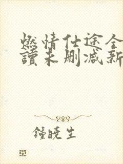 燃情仕途全文阅读未删减新笔趣阁封面