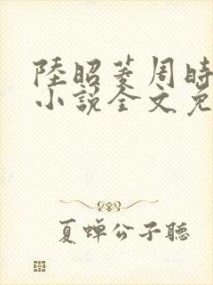 陆昭菱周时阅的小说全文免费阅读