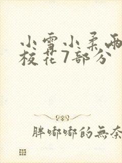 小雪小柔两个大校花7部分
