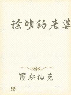 徐明的老婆封面