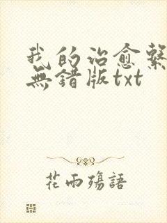 我的治愈系游戏无错版txt封面