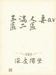 丰满人妻av一区二区
