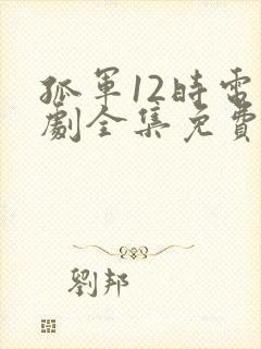 孤军12时电视剧全集免费播放高清