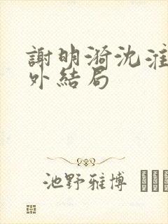 谢明漪沈淮舟番外结局封面