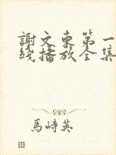 谢文东第一季在线播放全集免费观看