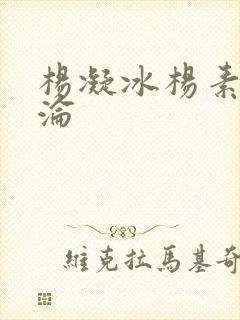 杨凝冰杨素宁沉沦封面