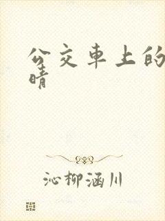 公交车上的诗请晴