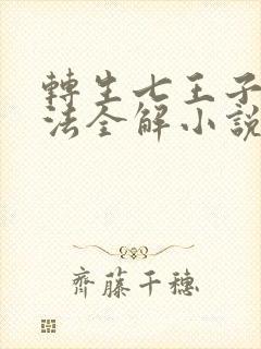 转生七王子的魔法全解小说