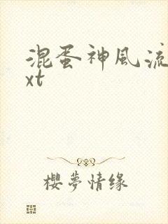 混蛋神风流史txt