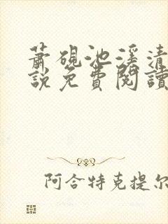 萧砚池溪清梦小说免费阅读笔趣阁