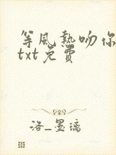 等风热吻你下载txt免费