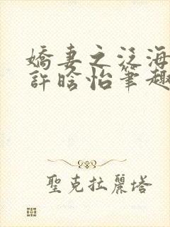 娇妻之泛海之舟许晗怡笔趣阁