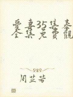 爱妻35集泰剧全集免费观看国语版