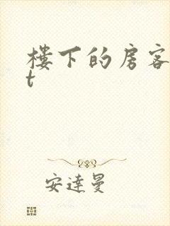 楼下的房客txt封面