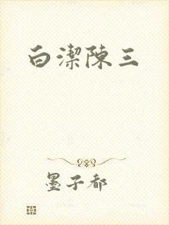 白洁陈三封面