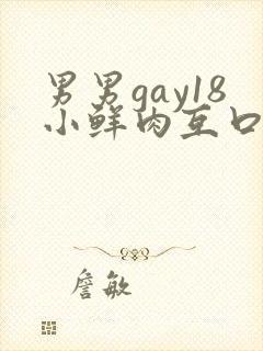男男gay18小鲜肉互口1
