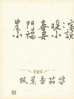 农门春暖:家有小福妻小说下载txt封面