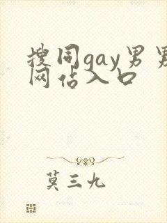 搜同gay男男网站入口