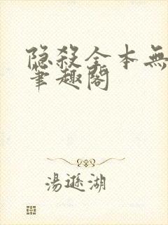 隐杀全本无删减笔趣阁