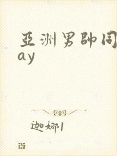 亚洲男帅同性gay