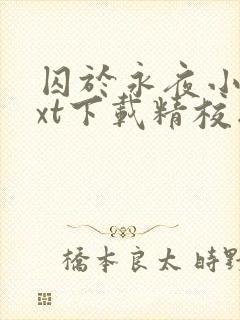 囚于永夜小说txt下载精校版封面