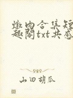 炖肉合集短篇笔趣阁txt共感