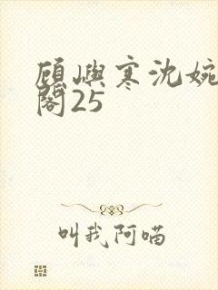 顾屿寒沈婉笔趣阁25