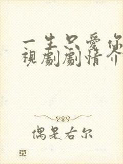 一生只爱你 电视剧剧情介绍封面