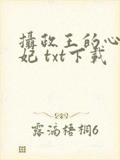 摄政王的心尖宠妃 txt下载封面